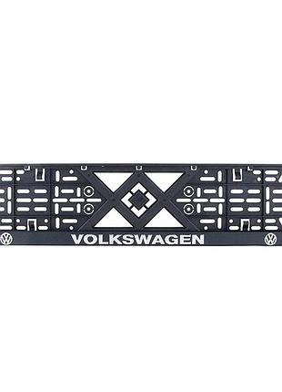 Рамка bi-plast номерная volkswagen 3926 30 00 10 крепление для автомобильного номера универсальная защит ve-33