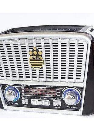 Радиоприемник golon rx-456s, led, 3w, fm радио, входы microsd, usb, aux, корпус пластмасс, black/red, box