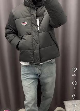 Комфортна та стильна чоловіча курта zara дутік еко пуховик