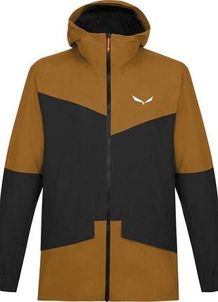 Куртка мужская salewa puez gtx 2l men jacket для альпинизма и туризма туризм, l, мембранные, черный-коричневый