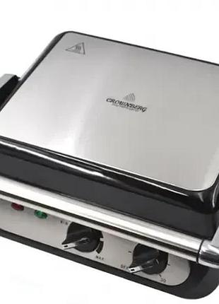 Прижимной контактный электрический гриль crownberg cb 1042