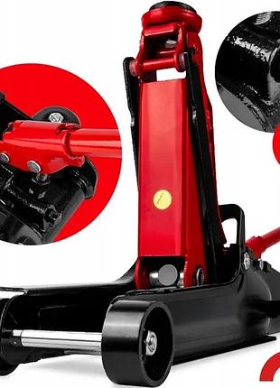 Домкрат гидравлический подкатный 2.5т низкопрофильный 385мм maltec