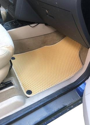 Коврики eva бежевые для seat alhambra 1996-2010 3 ряда резиновый коврик для салона автомобиля dm-11