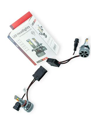 Лампа led hb4 12v-24v 80w eurotun z3 14000l 6500к can bus радиатор с вентилятором