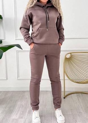 Спритный костюм трехнитка на флисе