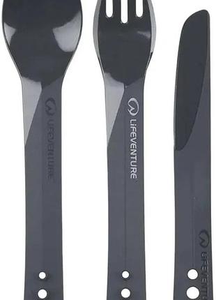 Набір столових приладів lifeventure ellipse cutlery set. graphite