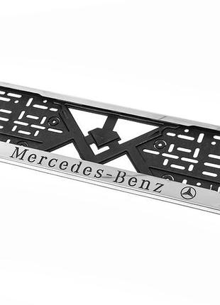 Рамка номерного знака хром mercedes-benz универсальная 1 шт стальная для тюнинга авто аксессуар для защи dm-11
