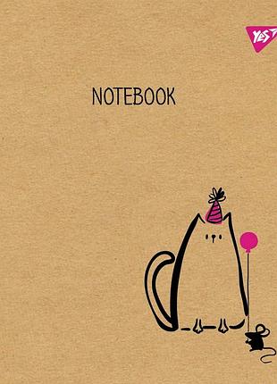 Зошит a5 yes 18 аркушів клітинка крафт,беліла sketch animal 765078 (топ-3)