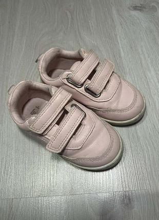 Кроссовки на липучках розовые 13 см