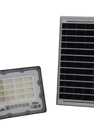 Уличный фонарь на столб мощностью 200 вт с солнечной панелью и пультом