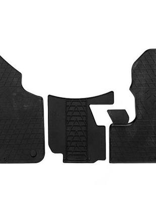 Резиновые коврики stingray premium 3 шт для mercedes sprinter w907 w910 2018-2023 салонные ковры защита dm-11