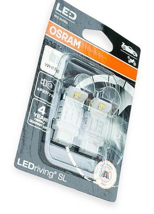 Автолампа бц 12v27, 7w w2.5х16q osram 3w 1000k led