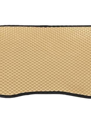 Коврик багажника eva бежевый для tesla model 3 резиновый защитный коврик в штатные места dm-11