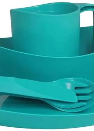 Набор посуды lifeventure ellipse camping tableware set teal