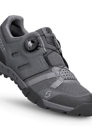 Велотуфли мужские scott sport crus-r boa plus mаn для велосипедистов и велоспорта 47, серый 44, серый