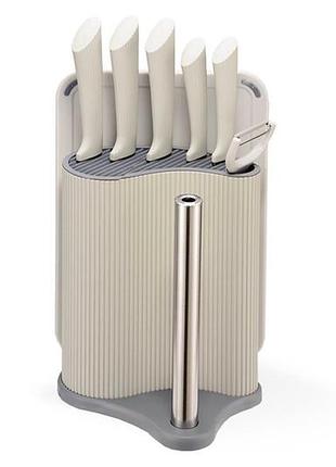 Набір ножів maestro 8-в-1 сірий (mr-1413-grey)