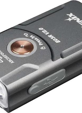 Фонарь fenix e03r v2.0 grey