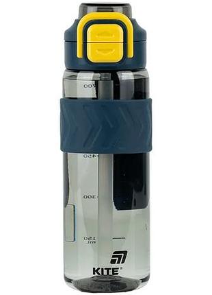 Пляшка для води пластикова " kite" 800мл сіро-жовта k25-1234-1 (368-10)