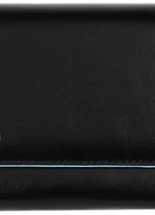 Кошелек piquadro blue square big women’s wallet with credit card facility black