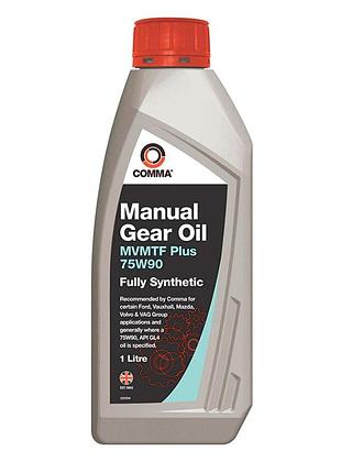 Трансмісійна олія comma mvmtf 75w-90 fs plus 1л синтетична для механічної коробки передач захист шестере dm-11