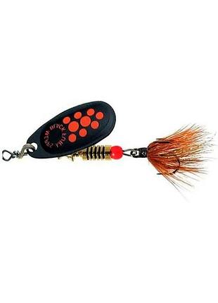 Блешня mepps black fury mch №3 6.5g black fluorescent red dot