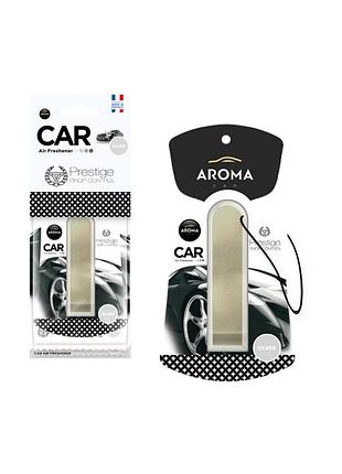 Ароматизатор aroma prestige drop control silver для автомобіля рідкий освіжувач повітря із целюлозною ві dm-11