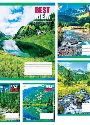 Зошит 24 аркушів клітинка тв природа та51305