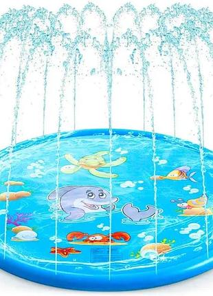 Водяной коврик фонтан для детей/детский бассейн спринклер (170 см)