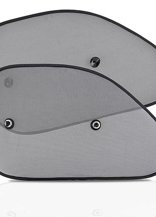 Шторки сонцезахисні бічні 65x38см 2шт для автомобіля захисні жалюзі від сонця автошторки ve-33