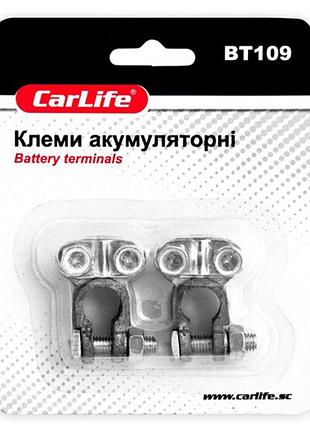Клеми акб carlife свинець для автомобілів сполучні елементи для пуско-зарядного пристрою акб клеми dm-11
