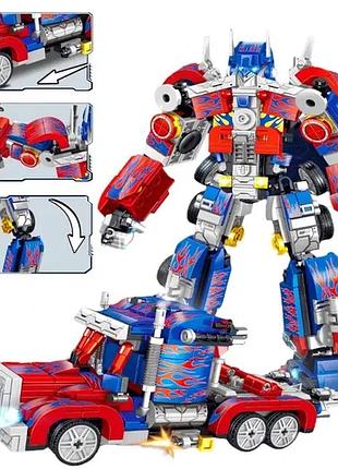 Конструктор робот трансформер optimus prime оптимус прайм vs машина, набор 2 в 1