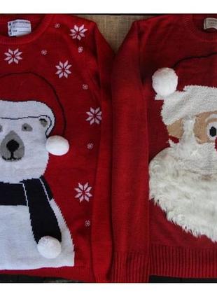 Новорічна, кофта, светр, новогодняя, кофта, с санта клаусом
