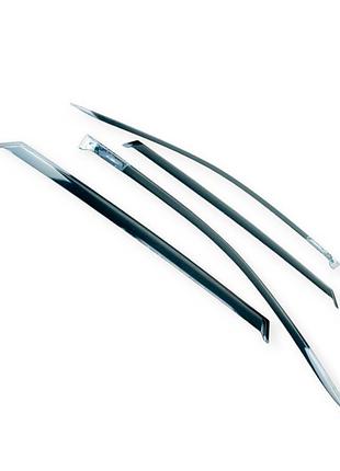 Ветровик bmw 5 (e70) (2007-2013) (дефлектор) (скотч) (к-кт 4 шт) hic