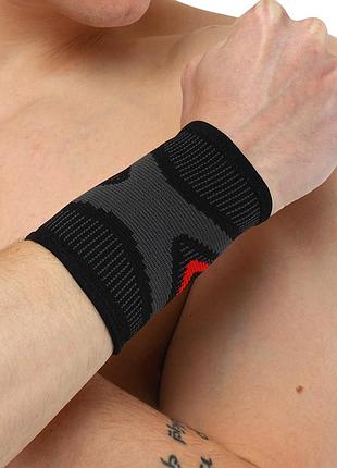 Напульсник еластичний для фіксації зап'ястя st-7201 чорний (35488066), sibote