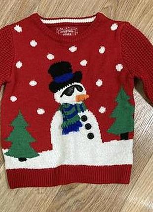 Новогодний детский свитер