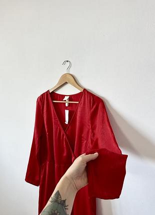 Міді атласне плаття h&m🌿