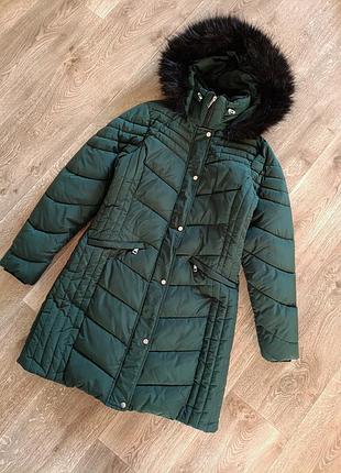 Теплая зимняя куртка курточка с капюшоном