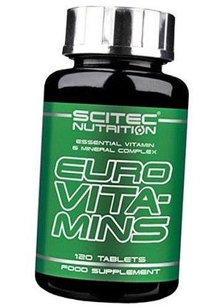 Комплекс витаминов, euro vita-mins, scitec nutrition 120таб (36087003)