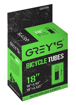 Камера для велосипеда grey's 18"x1,95/2,125 av 35мм резина для велосипедов легкая эластичная камера для dm-11