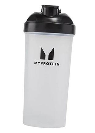 Шейкер shaker plastic, shaker plastic, myprotein 600мл прозрачно-черный (09121011)