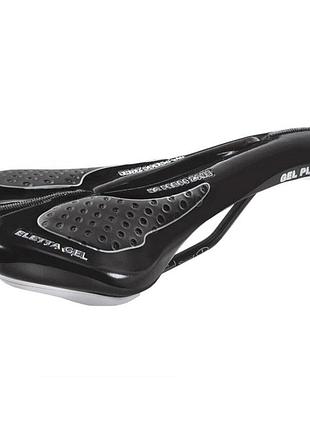 Седло велосипедное selle monte grappa eletta черное гелевое седло для мужчин и женщин для комфортной езд ve-33