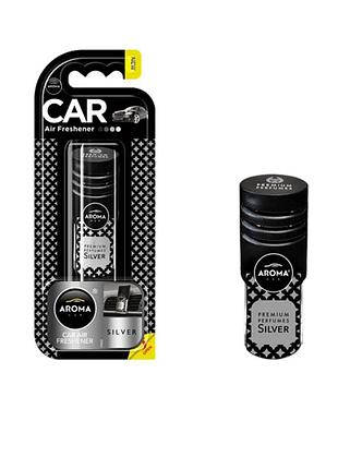 Ароматизатор aroma car prestige vent silver для автомобиля универсальный ароматизатор для воздуха с фран dm-11