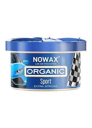 Ароматизатор воздуха nowax organic sport гелевый для автомобиля свежесть длительного действия парфюмиров ve-33