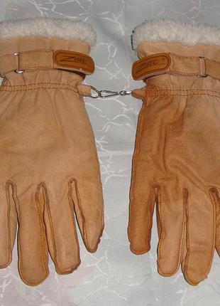 Кожаные варежки zotti
