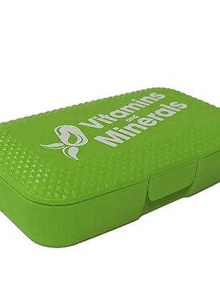 Pill box vitamins and minerals зеленый (33672001), shaker