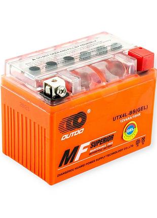 Акб 12v4a (110x85x70) honda af18,27, delta гелевый outdo оранжевый