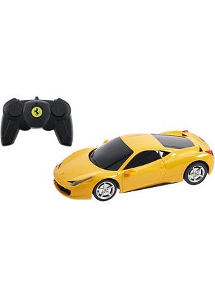 Машинка rastar ferrari 458 italia 1:24 желтый