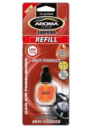 Змінний флакон aroma car supreme refill anti tabacco 3307 ароматизатор для автомобіля анти тютюн освіжув ve-33