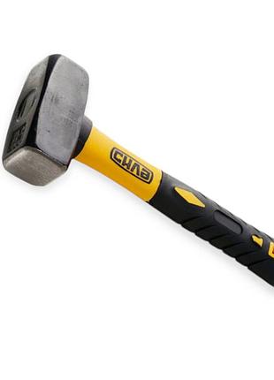 Кувалда 2 кг фибергласовая обрезиненная ручка 240мм сила