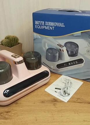 Розовый беспроводной умный очиститель от клещей с ультрафиолетовой стерилизацией и hepa-фильтром